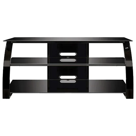 A/V Metal and Glass TV Stand